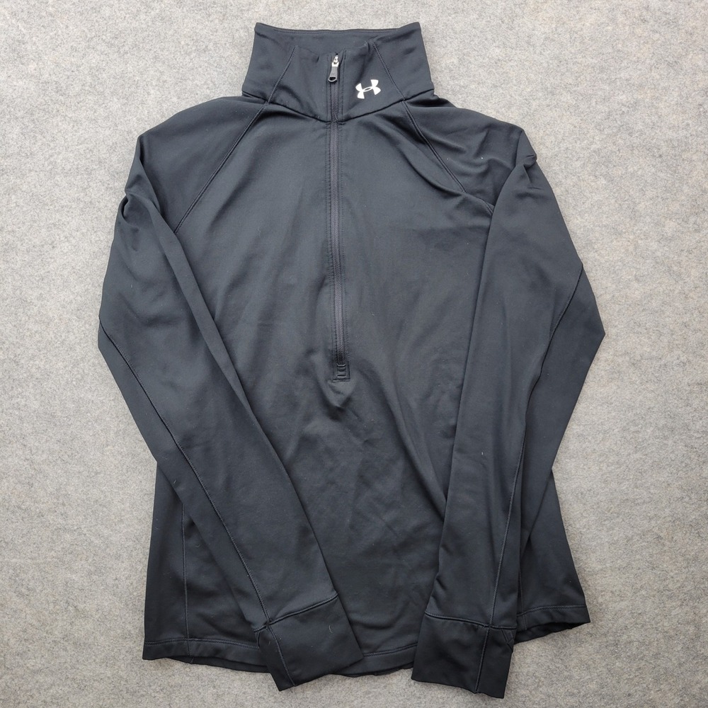 Under Armour Womens Medium ColdGear Fitted 1/4 Zip Pullover Mock Neck 40281